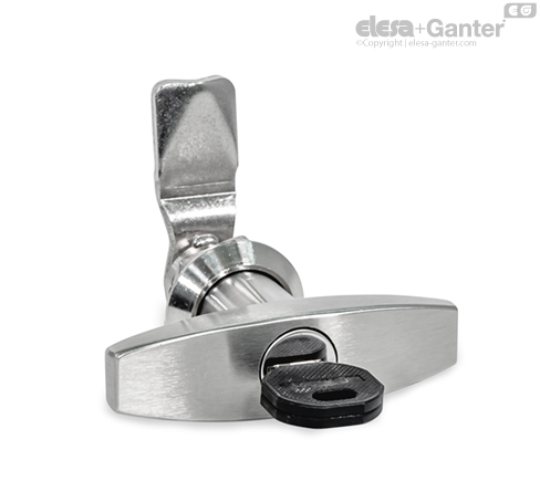 GN 115-WOE-L-NI Latches Stainless steel | Elesa+Ganter