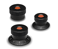 MBR-Diamond cut knurled control knobs